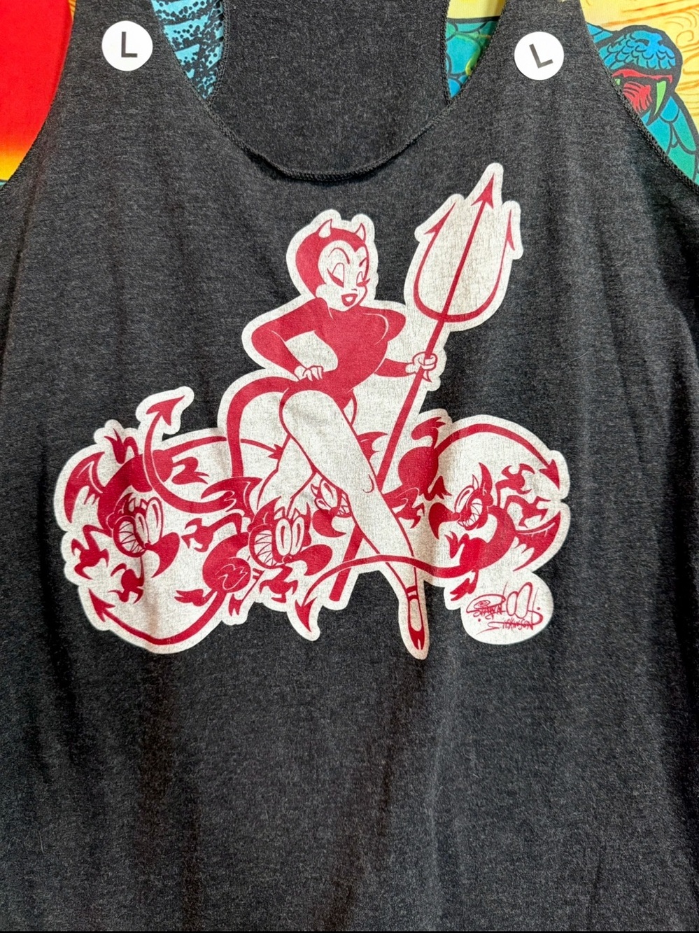Lowbrow Art Company QUEEN OF PAIN Tattoo Art Tank Size L